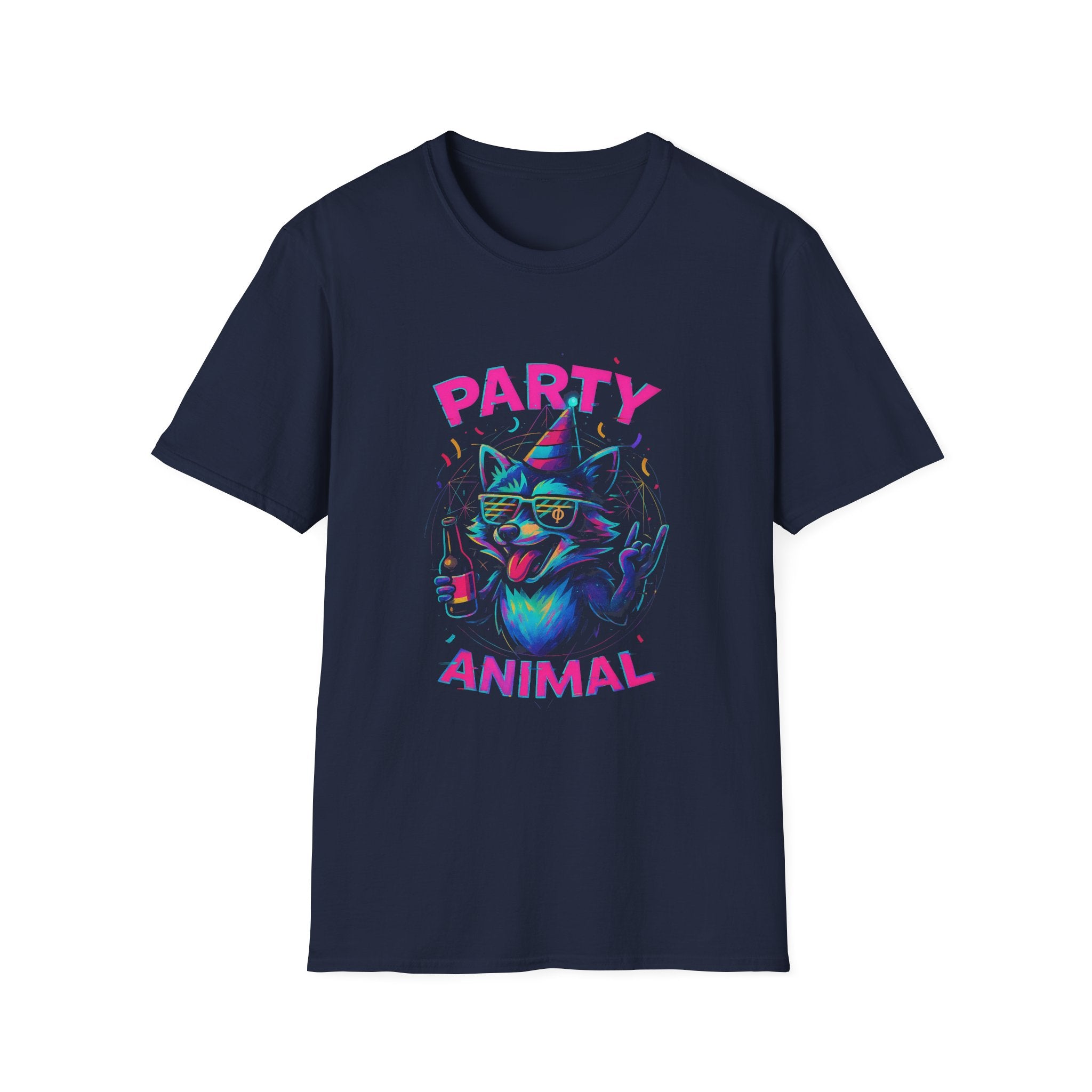 Party Animal Unisex T-Shirt | Fun Graphic Tee for Celebrations, Festivals, Birthdays, Gifts, and Party Lovers