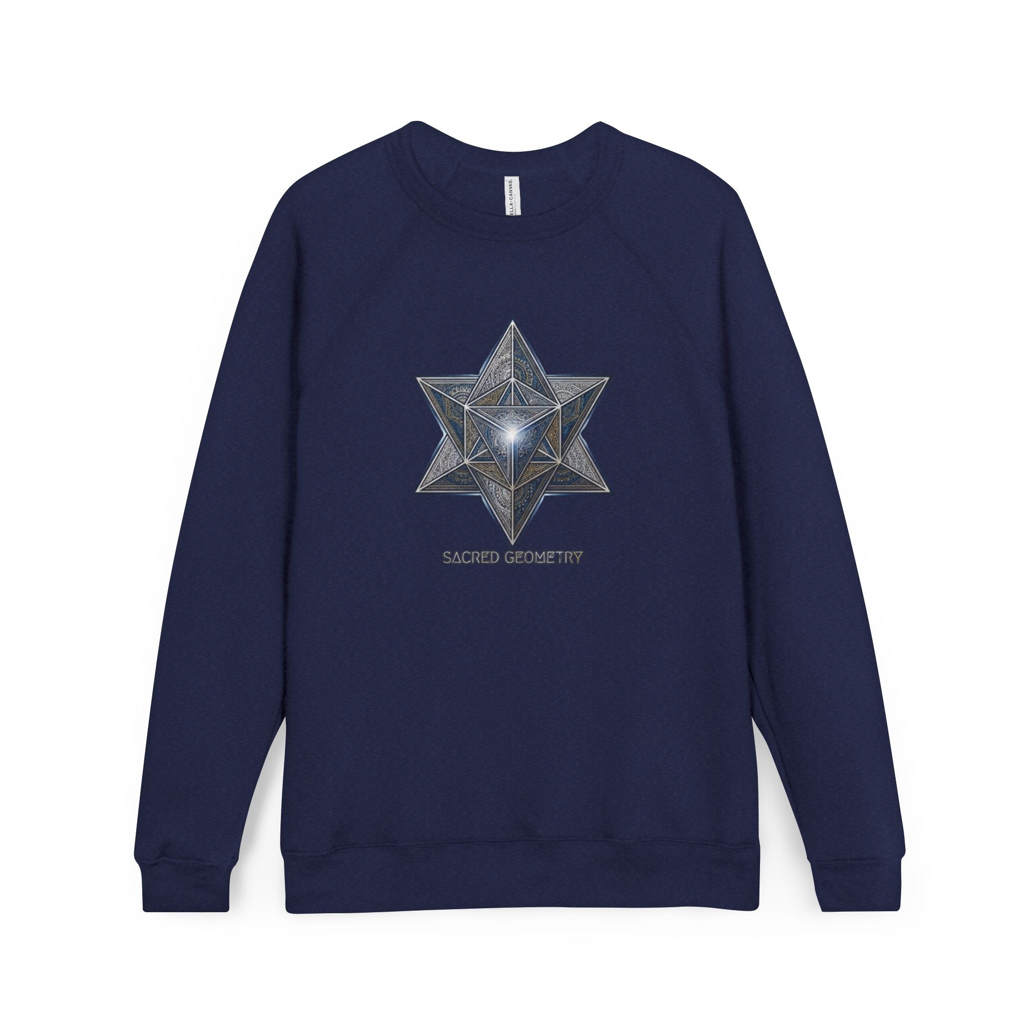 Sacred Geometry Star Sweatshirt - Mystic Merkabah Crewneck