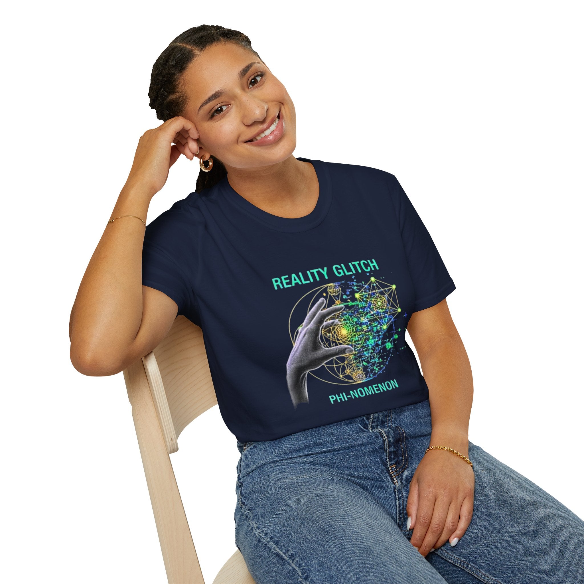 Reality Glitch T-Shirt, Unisex Graphic Tee, Cyberpunk Style Shirt, Cool Casual Wear, Gift for Tech Lovers, Retro Style Apparel
