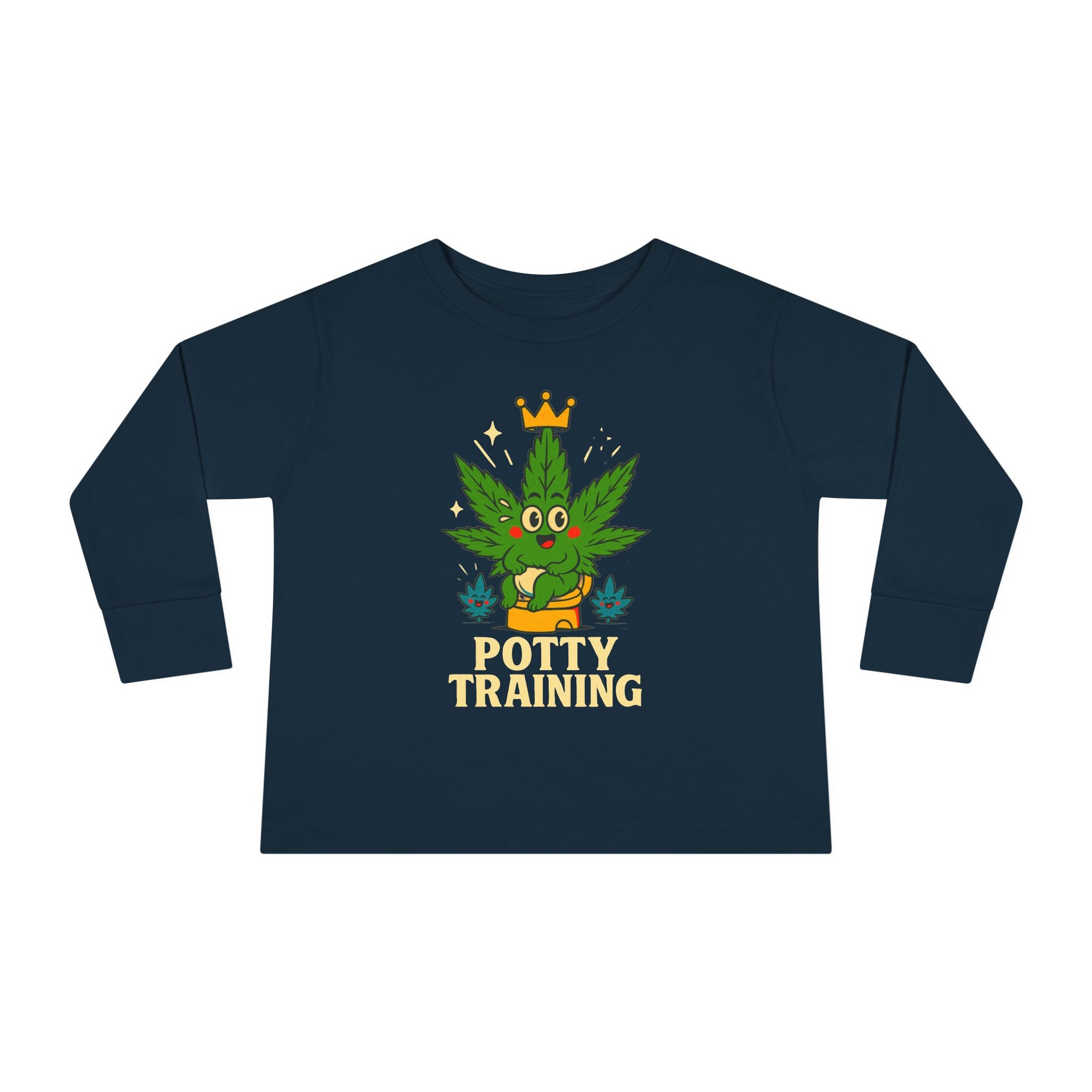 Potty Training Toddler Long Sleeve Tee, Cute Kids Shirt