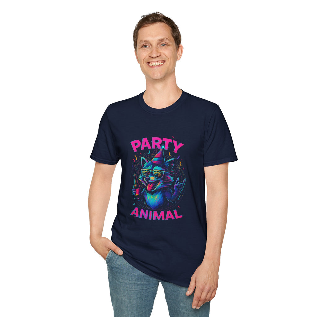 Party Animal Unisex T-Shirt | Fun Graphic Tee for Celebrations, Festivals, Birthdays, Gifts, and Party Lovers