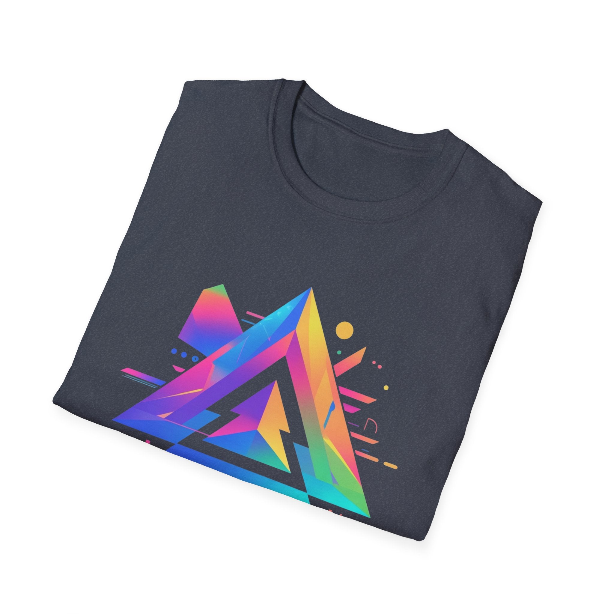 Colorful VIBING Unisex Softstyle T-Shirt, Trendy Graphic Tee, Casual Wear, Festival Fashion, Gift for Music Lovers, Weekend Vibes