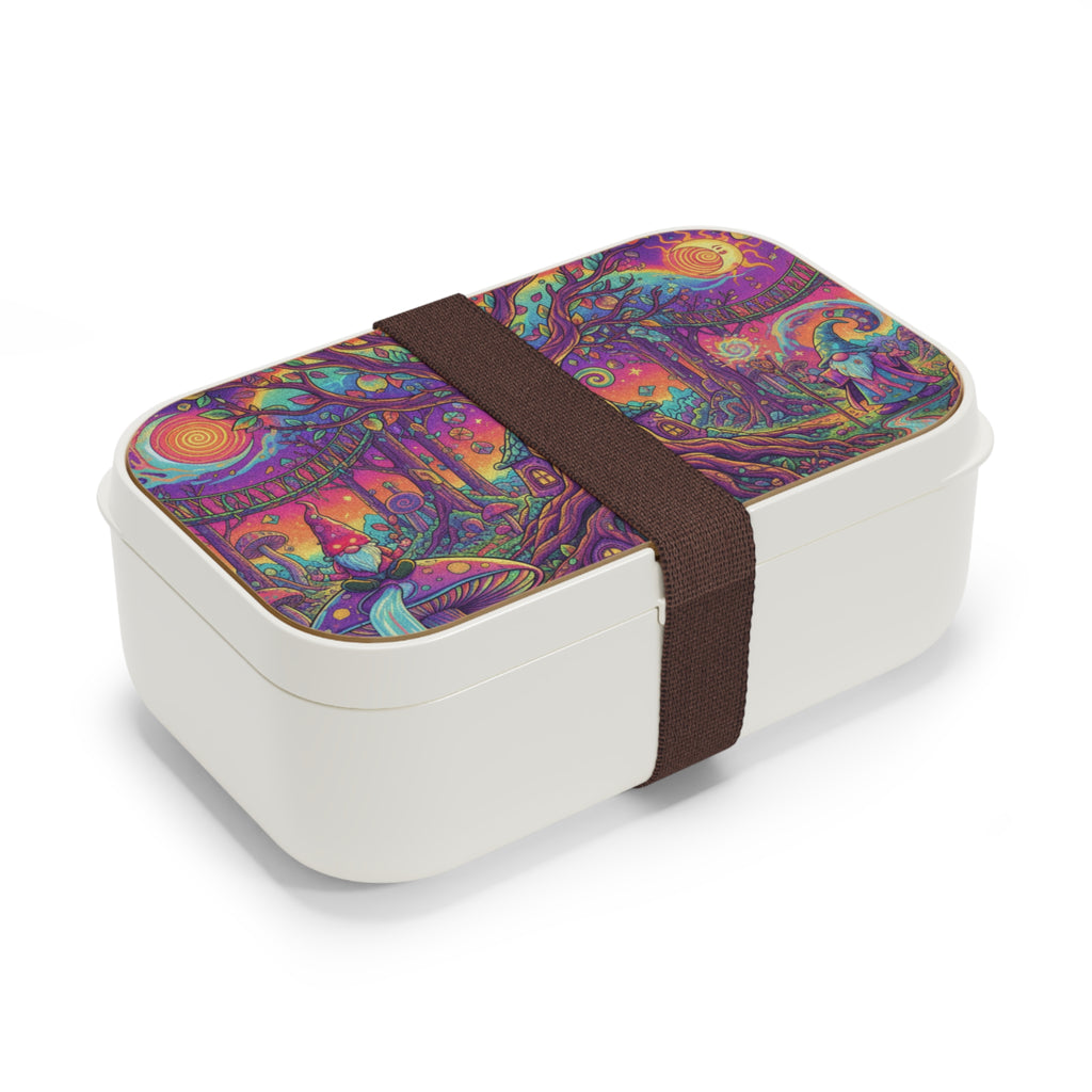 Whimsical Bento Lunch Box, Colorful Food Container, Magical Picnic Accessory, Eco-Friendly Meal Prep, Fun Kids Lunch Box, Unique Gift Idea