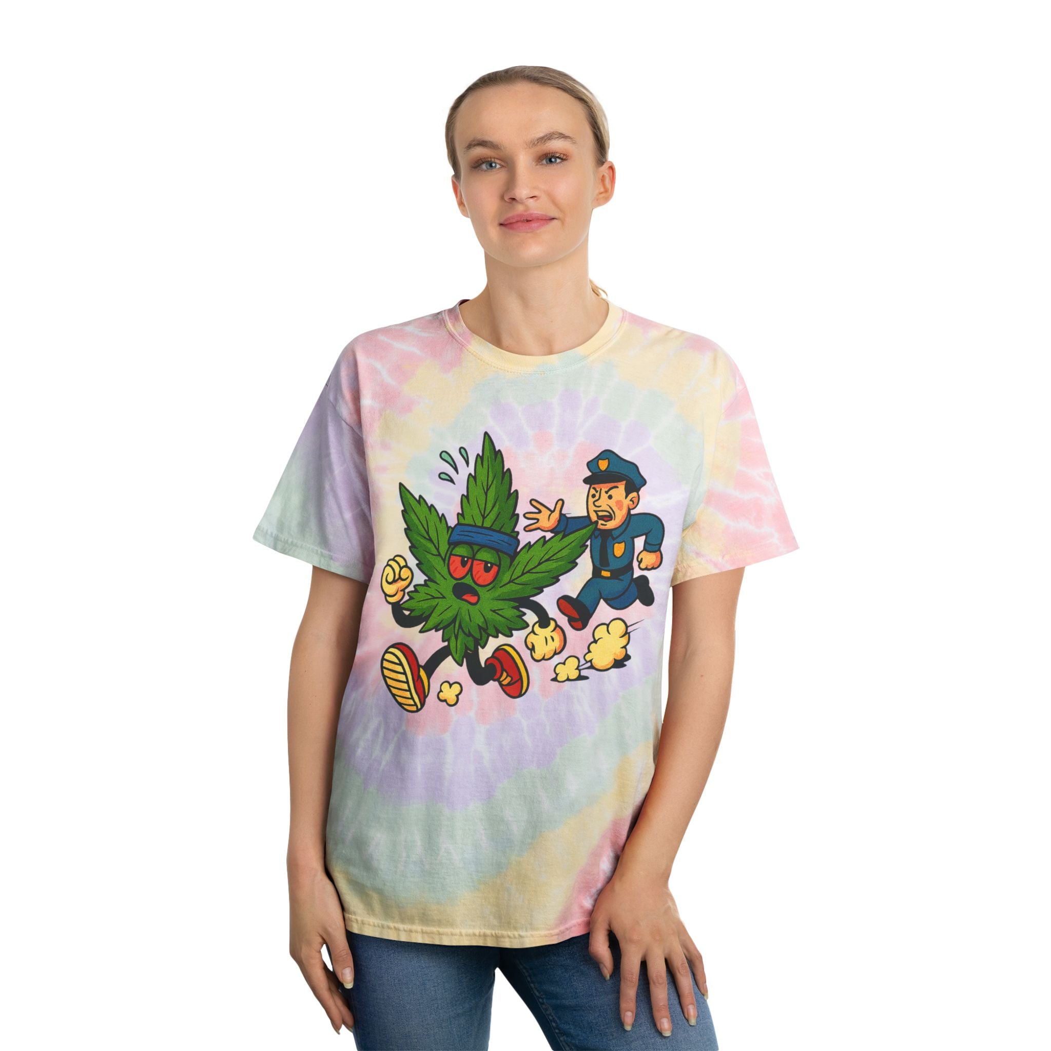 Running Bud Spiral Tie-Dye Tee
