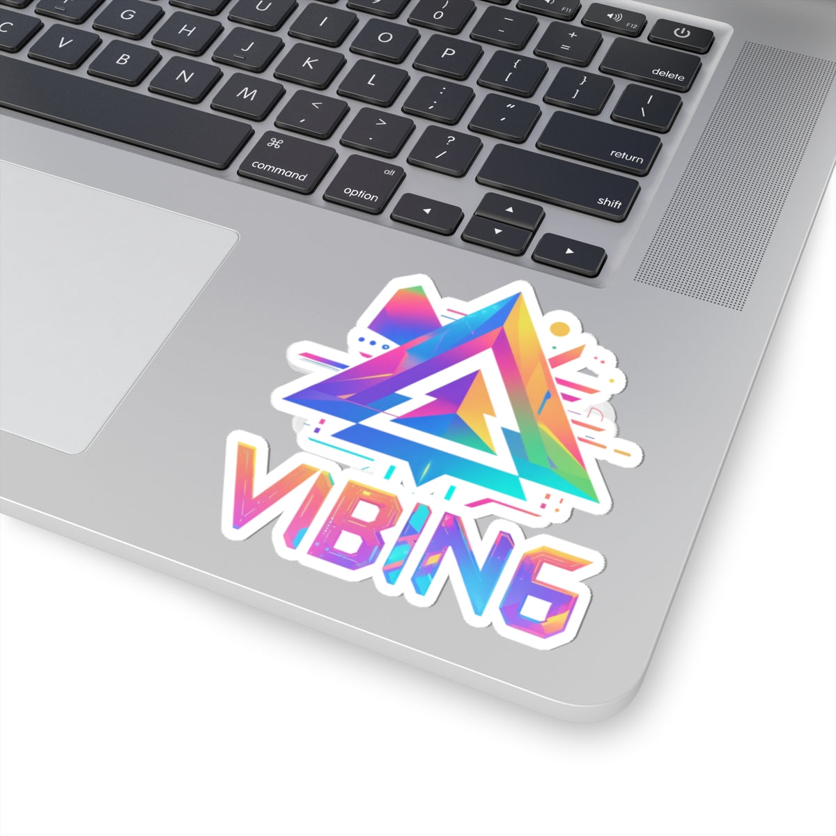 Vibing Stickers - Colorful Geometric Design, Perfect for Laptops, Journals, Water Bottles, Gifts, and More!