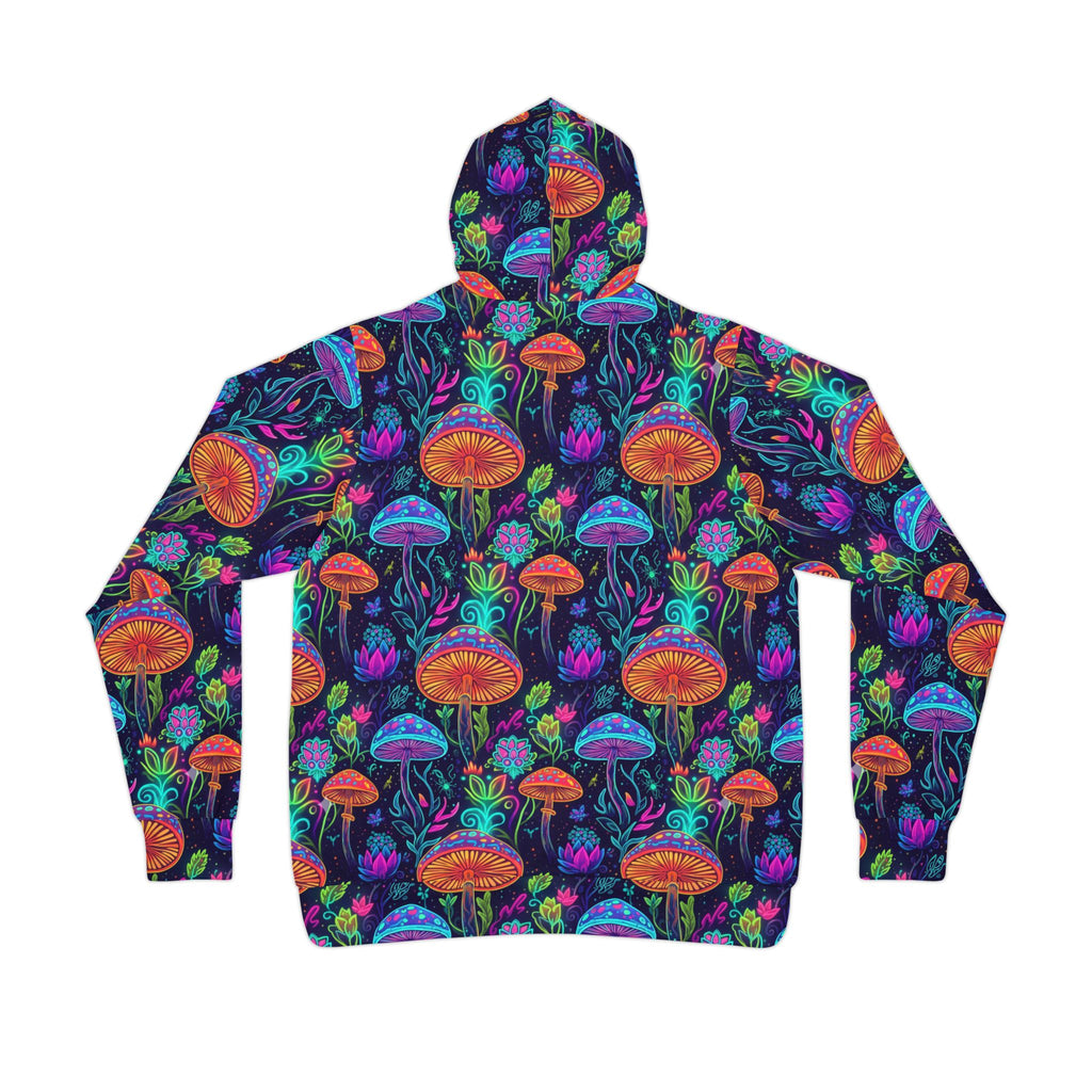 Psychedelic Neon Mushroom Hoodie