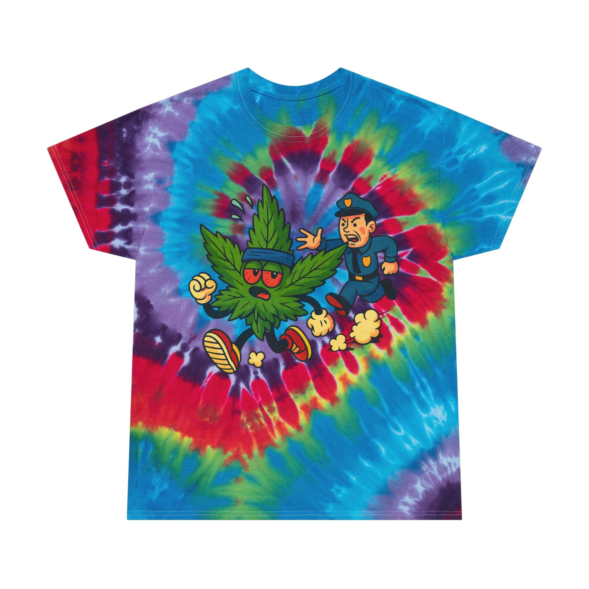 Running Bud Spiral Tie-Dye Tee
