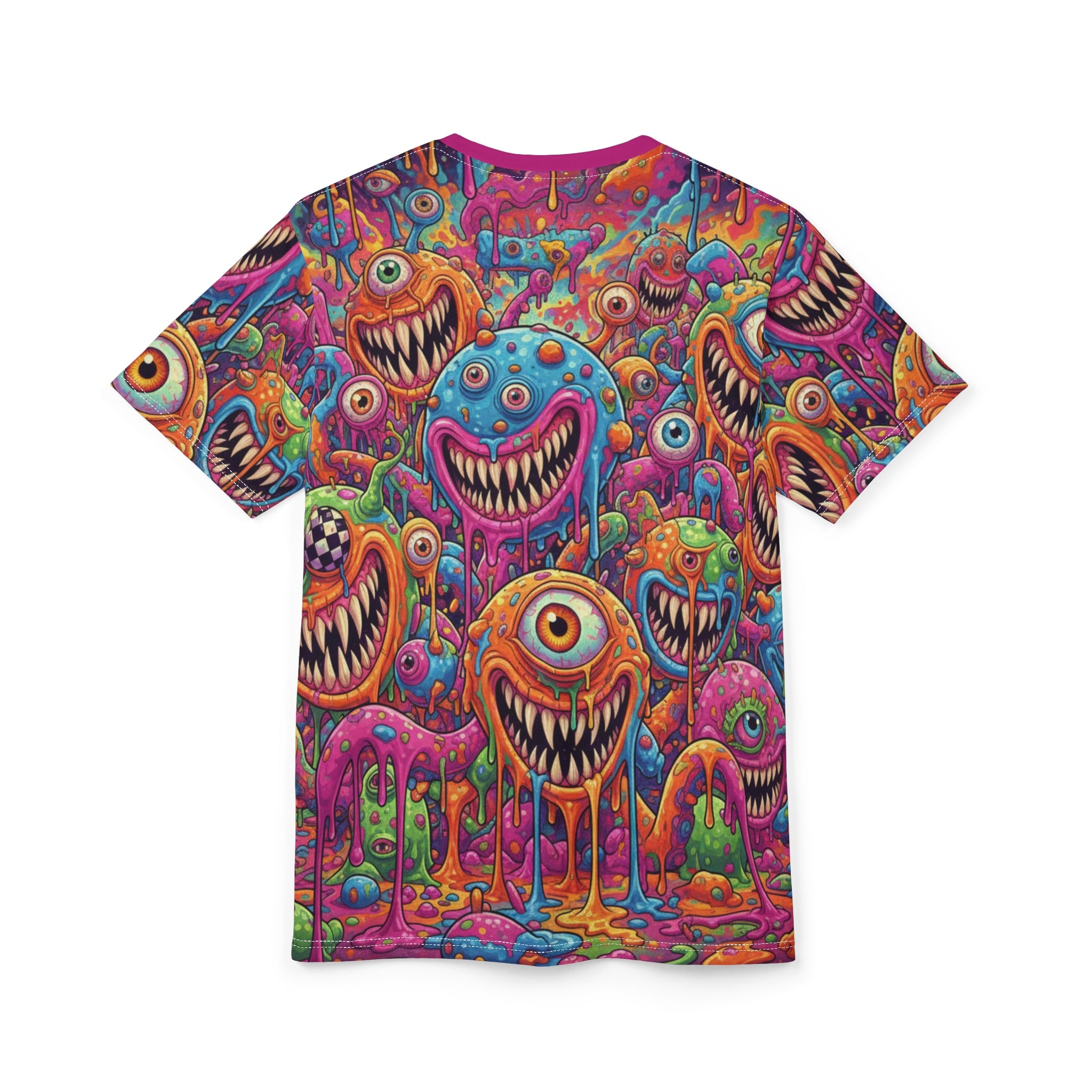 Psychedelic Drippy Monsters All-Over Print Tee