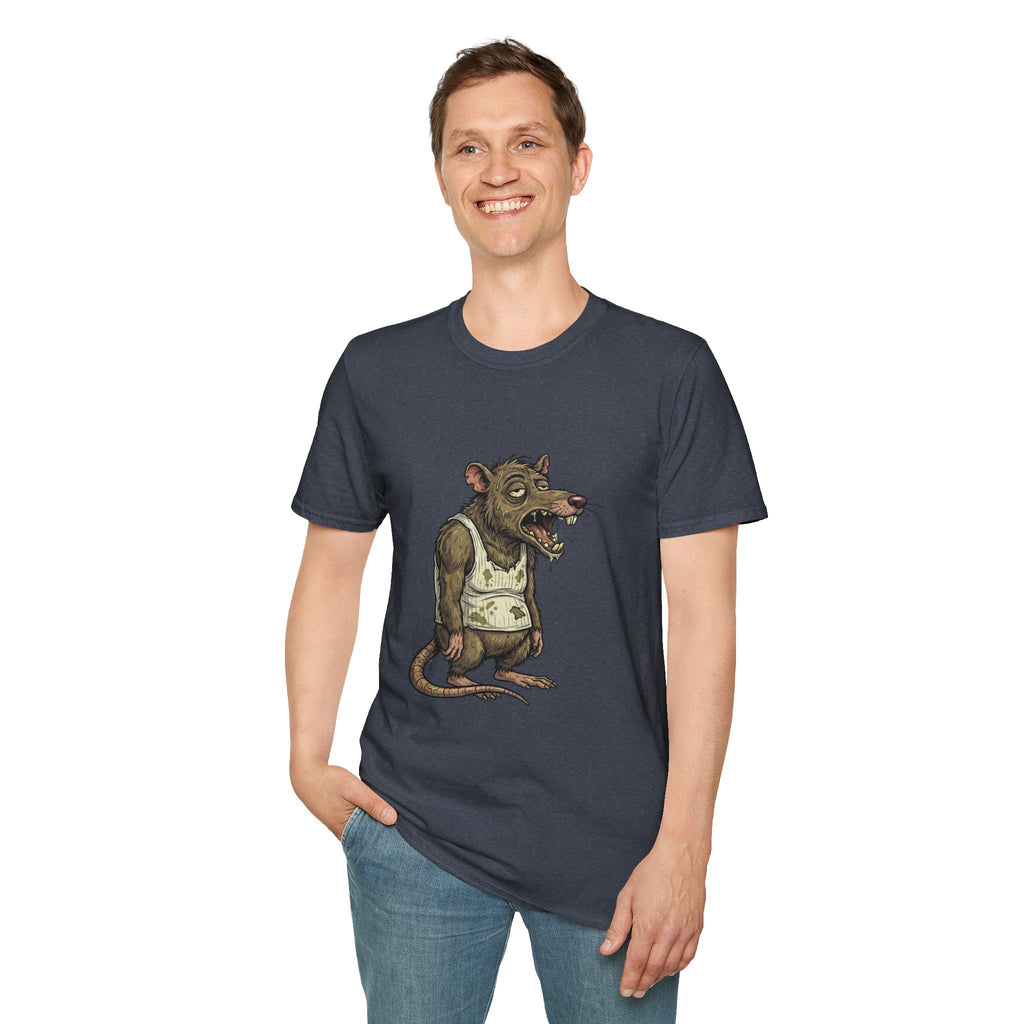 Rat Monster Graphic T-Shirt — Grungy Vintage Creature Art Tee