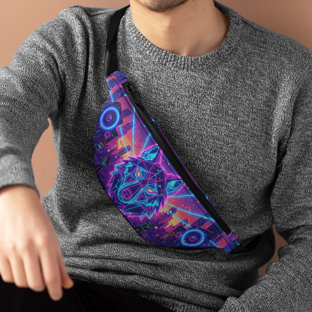 Vibrant Wolf Fanny Pack
