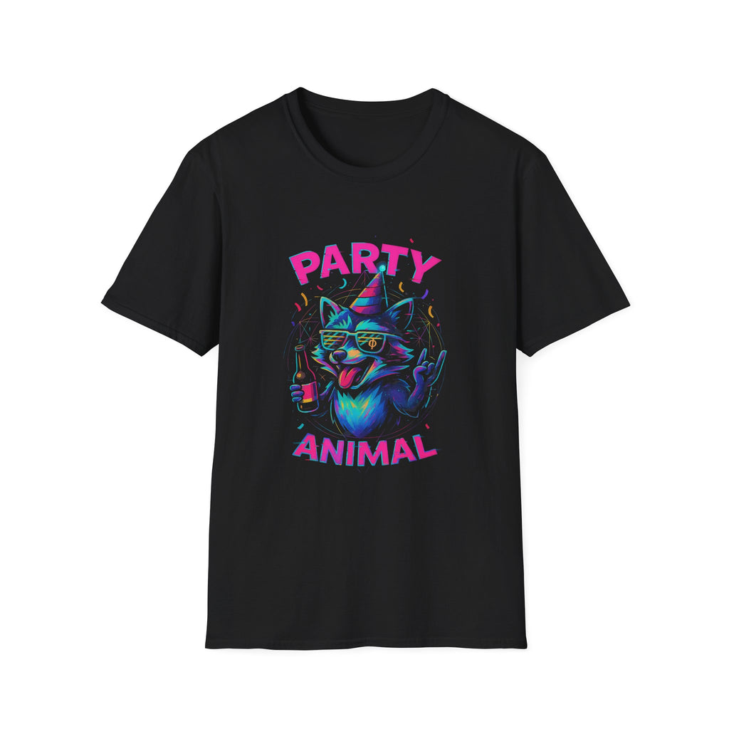 Party Animal Unisex T-Shirt | Fun Graphic Tee for Celebrations, Festivals, Birthdays, Gifts, and Party Lovers