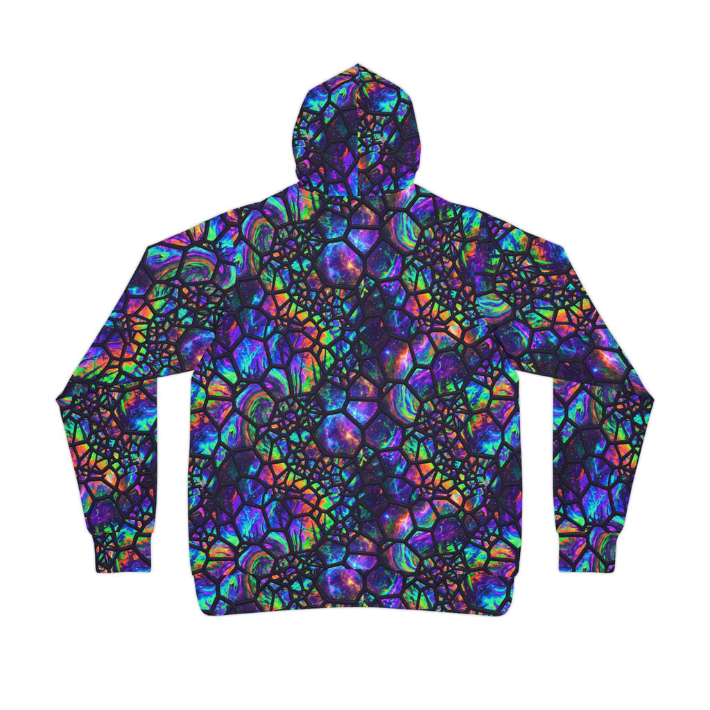 Psychedelic Stained Glass Athletic Hoodie — All-Over Print