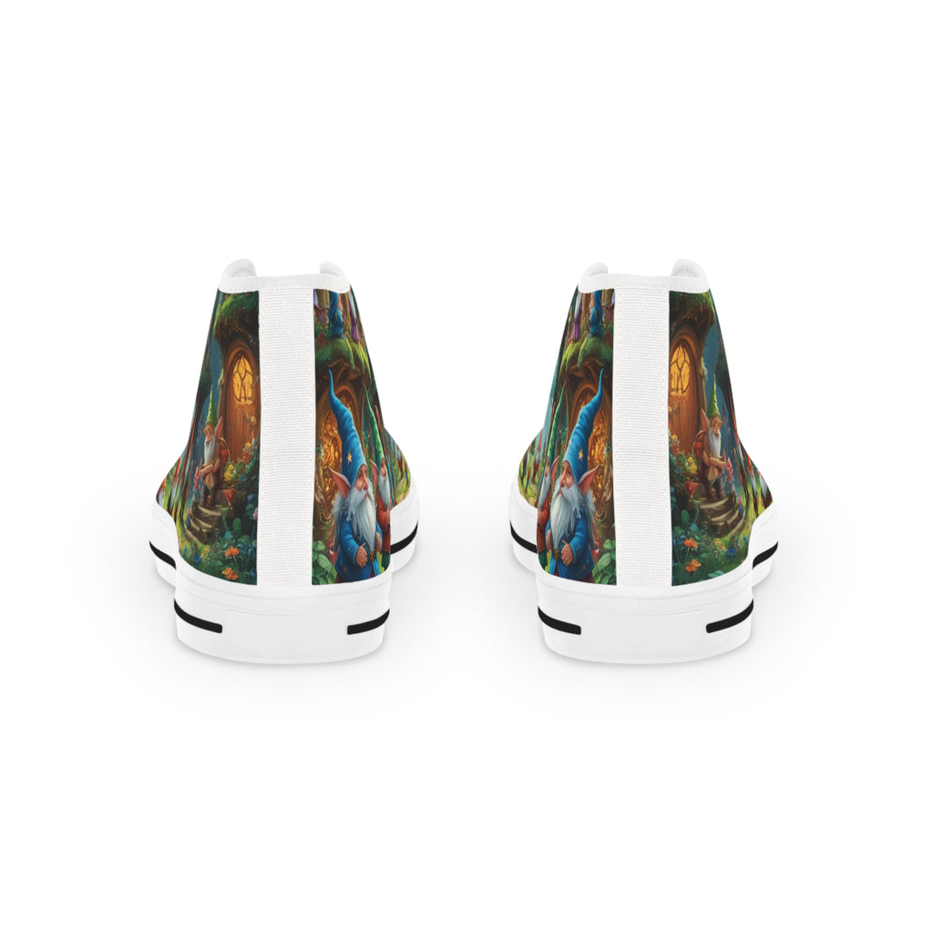 Mystical gnomes High Top Sneakers for Men - Unique Art Design, Trendy Footwear, Fashion Statement, Gift for Him, Street Style Sneakers