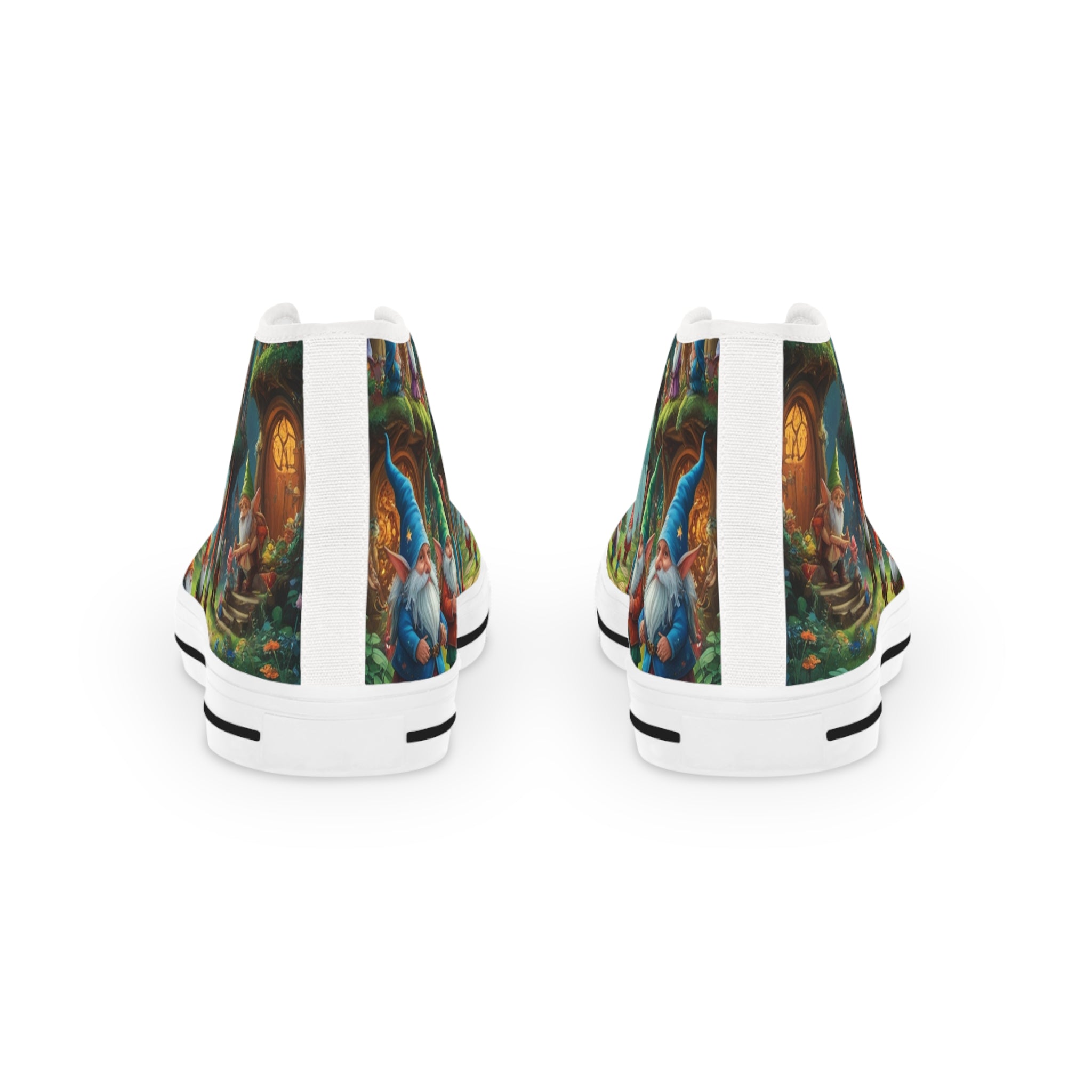 Mystical gnomes High Top Sneakers for Men - Unique Art Design, Trendy Footwear, Fashion Statement, Gift for Him, Street Style Sneakers
