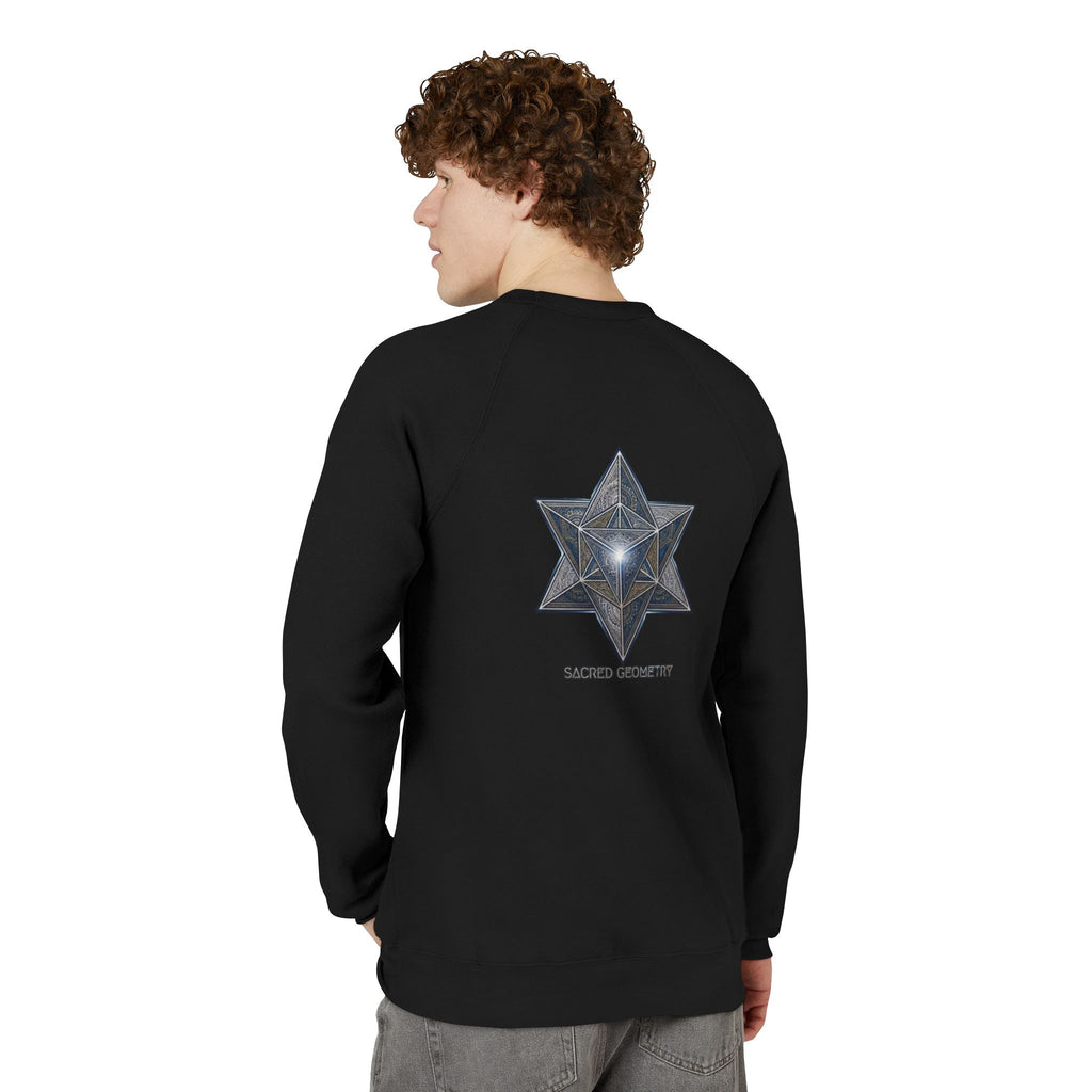 Sacred Geometry Star Sweatshirt - Mystic Merkabah Crewneck