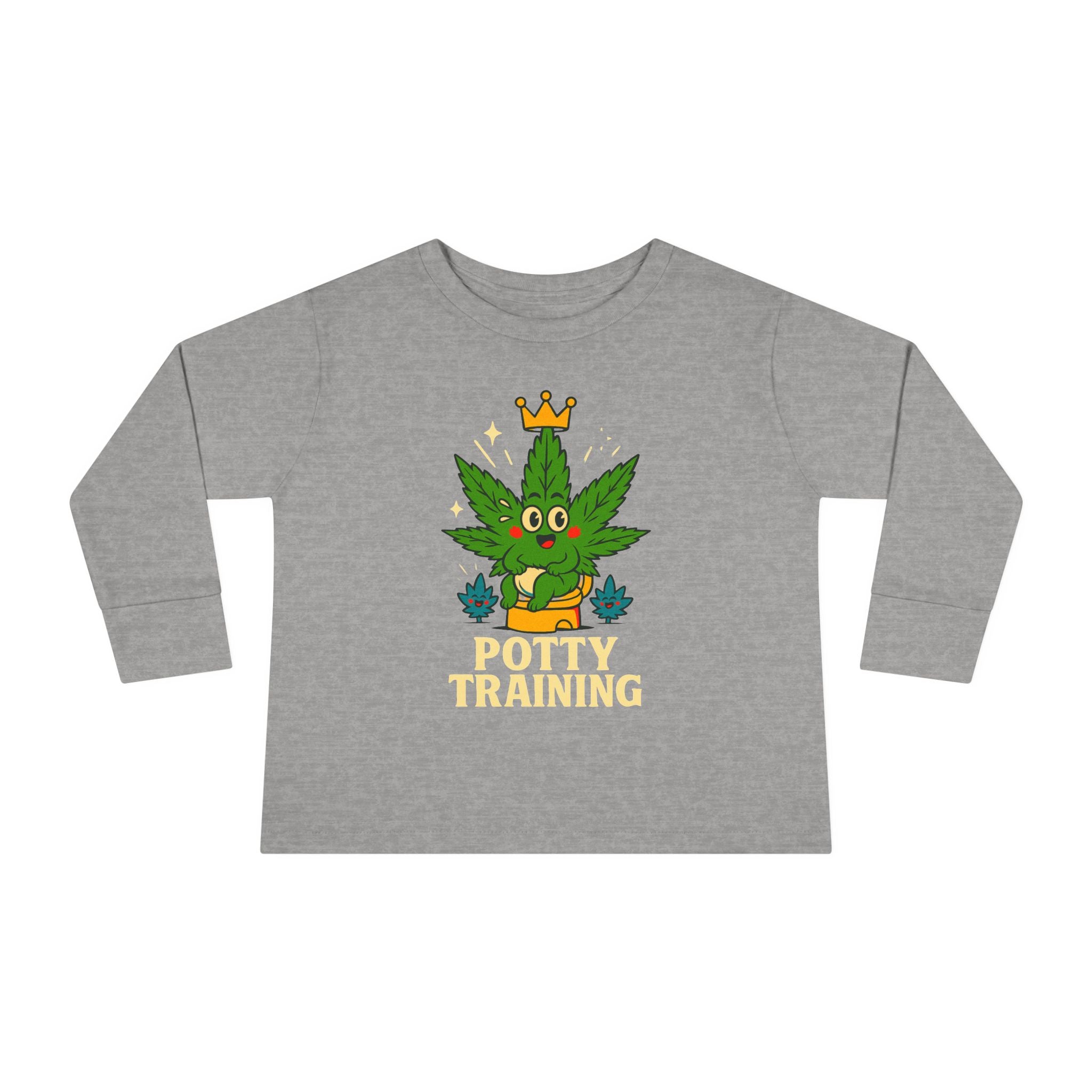 Potty Training Toddler Long Sleeve Tee, Cute Kids Shirt