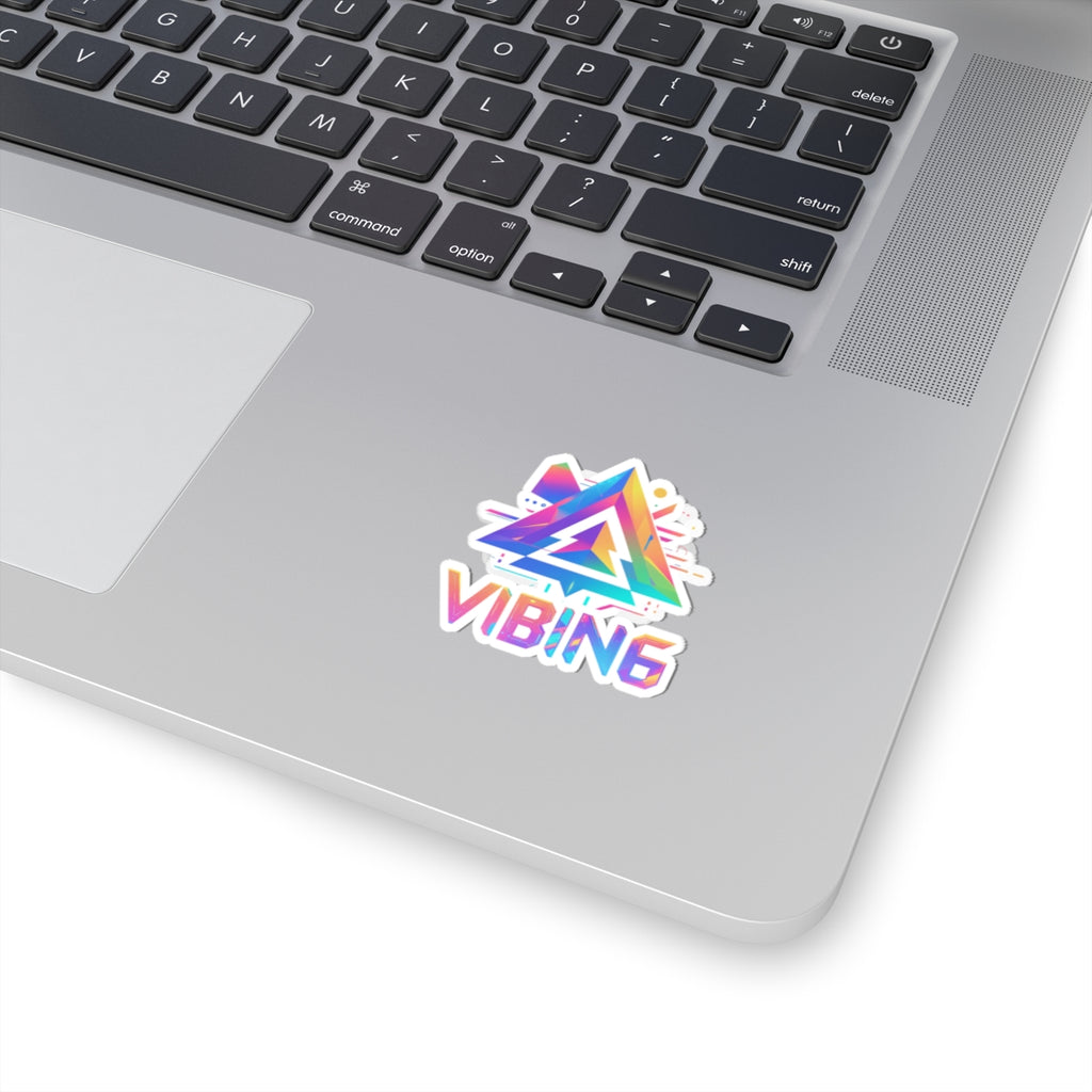 Vibing Stickers - Colorful Geometric Design, Perfect for Laptops, Journals, Water Bottles, Gifts, and More!