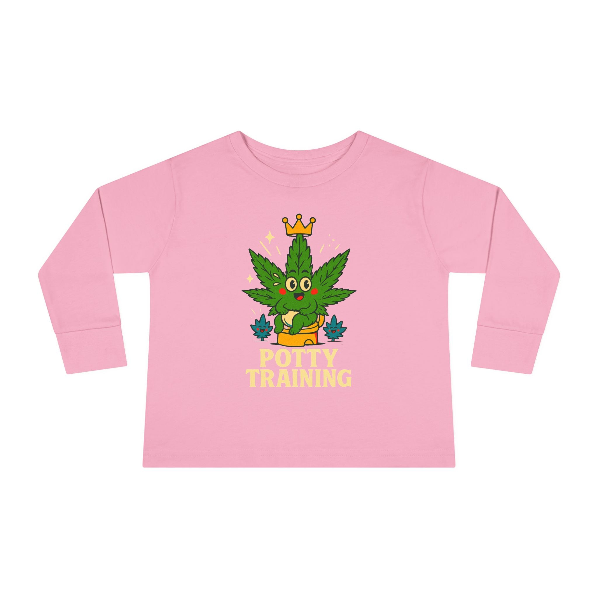 Potty Training Toddler Long Sleeve Tee, Cute Kids Shirt