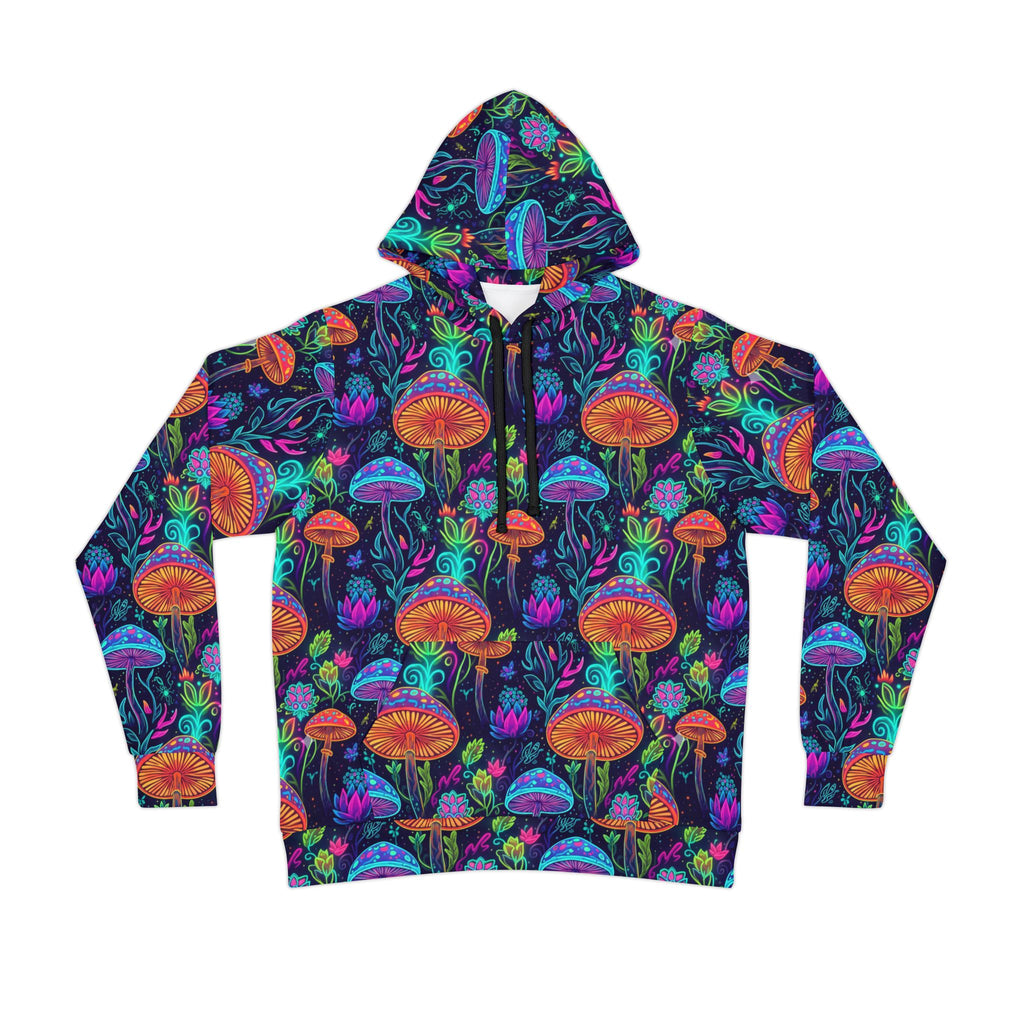 Psychedelic Neon Mushroom Hoodie