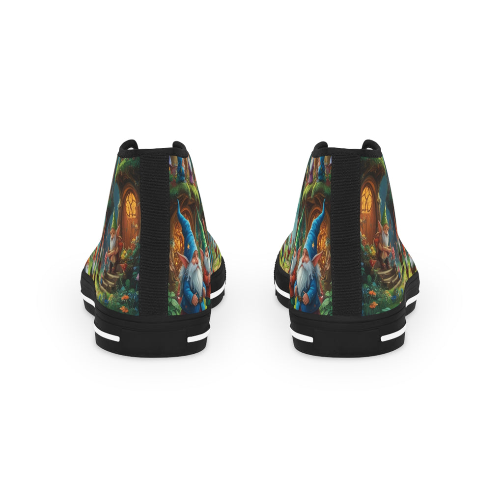 Mystical gnomes High Top Sneakers for Men - Unique Art Design, Trendy Footwear, Fashion Statement, Gift for Him, Street Style Sneakers