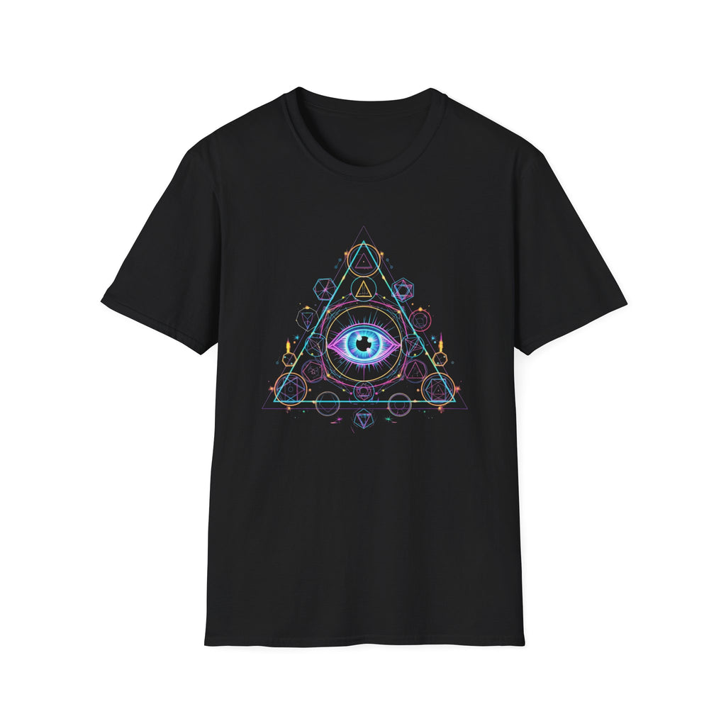 Mystical Eye Graphic T-Shirt | Unisex Softstyle Tee, Boho Shirt, Festival Wear, Spiritual Gift, Casual Style
