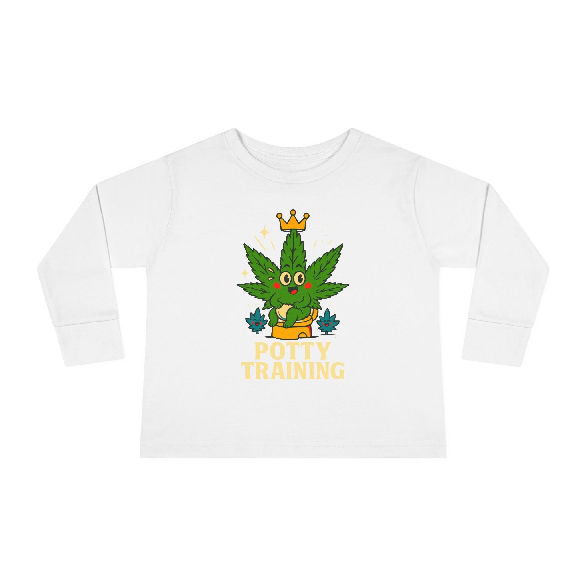 Potty Training Toddler Long Sleeve Tee, Cute Kids Shirt