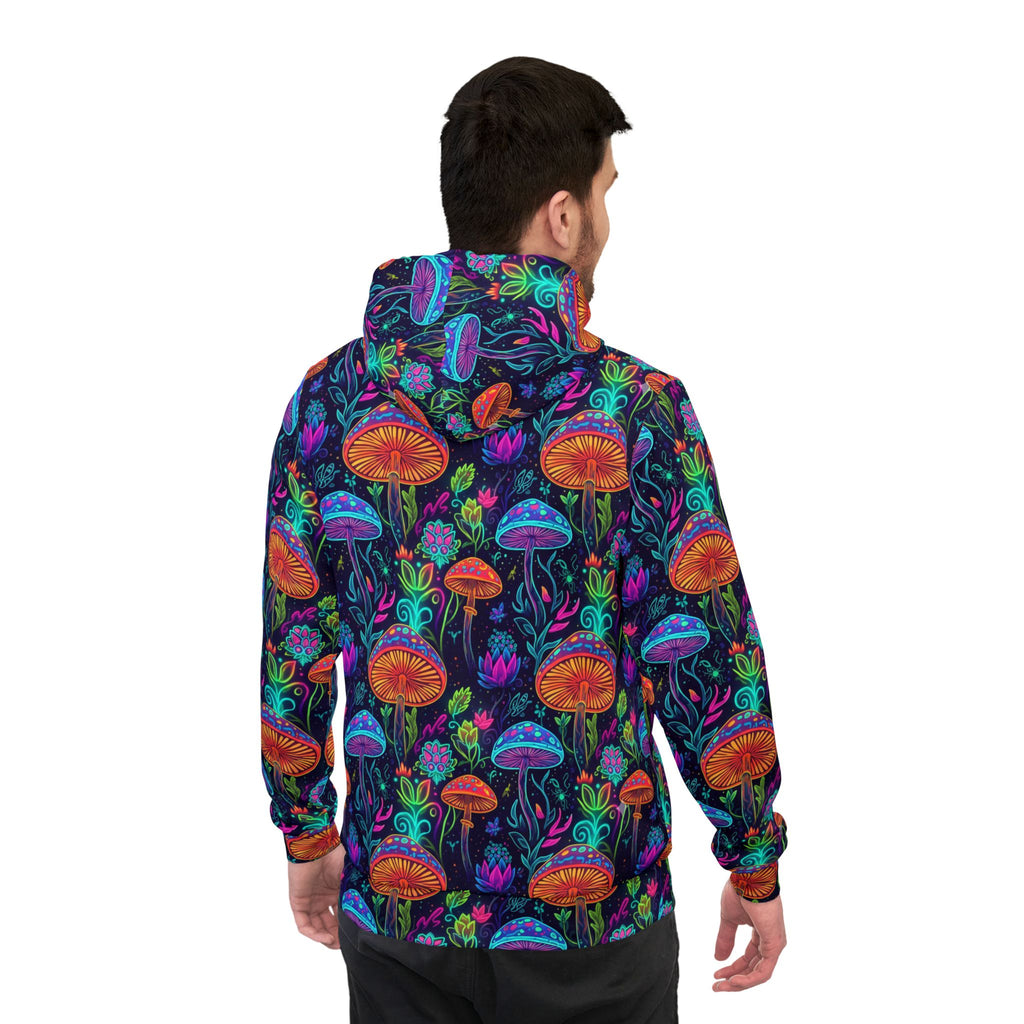 Psychedelic Neon Mushroom Hoodie
