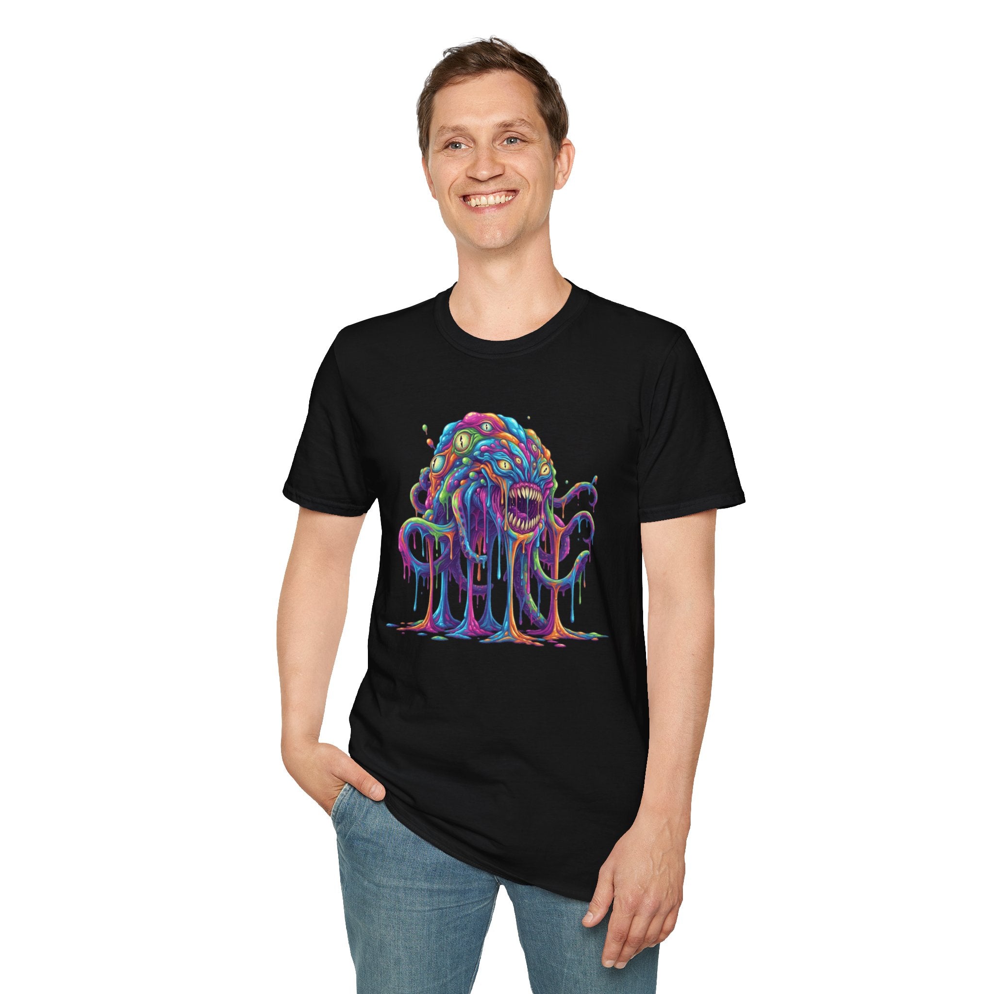 Neon Slime Monster Graphic Tee