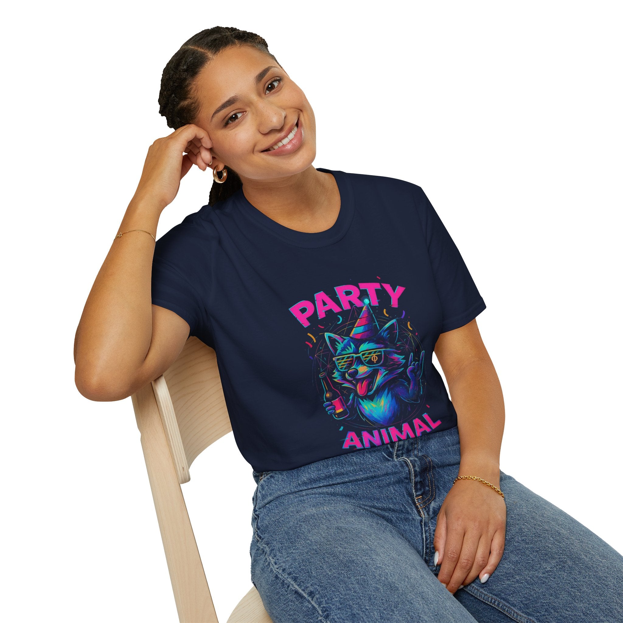Party Animal Unisex T-Shirt | Fun Graphic Tee for Celebrations, Festivals, Birthdays, Gifts, and Party Lovers